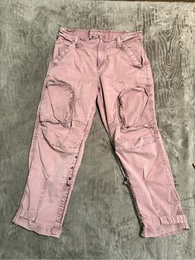 Free People Can’t Compare Mauve Cargo Multi-pocket Pants